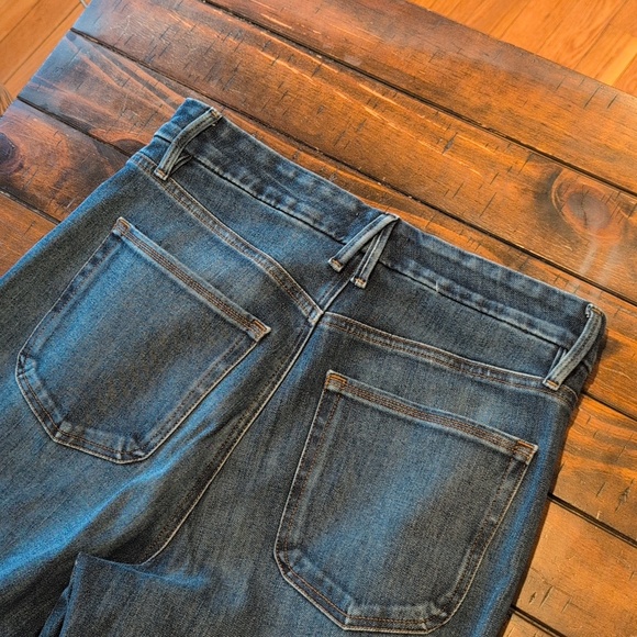 Good American Good Waist Palazzo Jeans Wide Leg Stretch - Picture 8 of 9